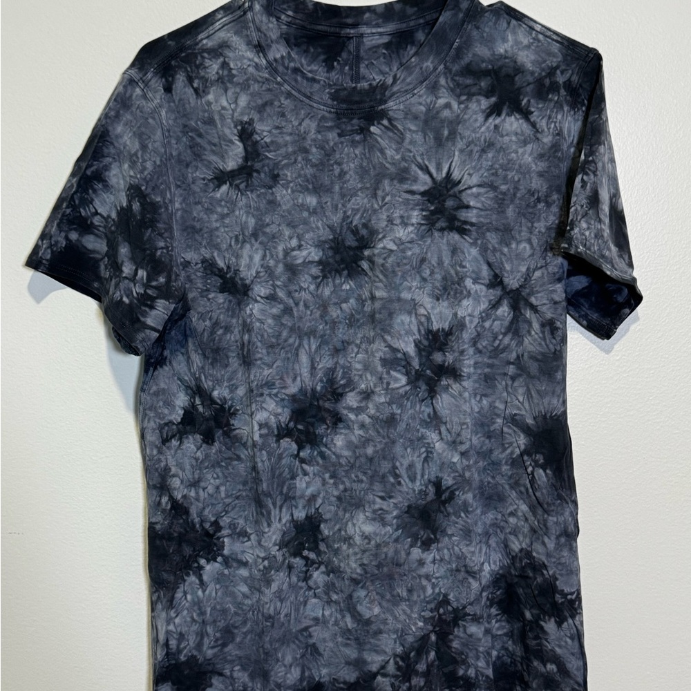 Lululemon All Yours Tee, navy tie dye